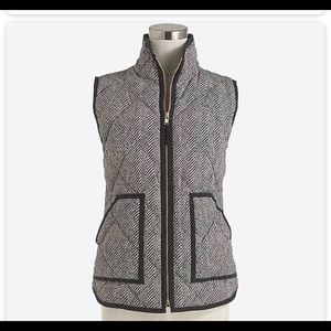 J Crew black and white vest